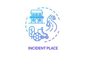 Incident Site Concept Icon