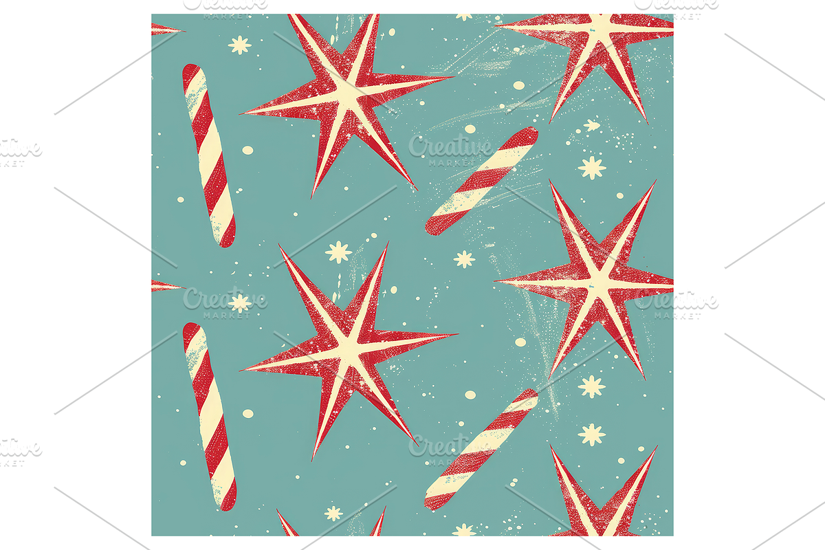 Vintage Holiday Digital Paper, a Pattern Graphic by Chromolume Studio (Photo 11 of 28)
