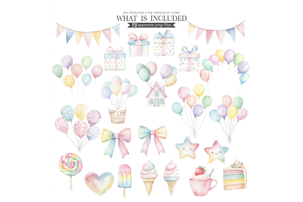 Farm Birthday Watercolor Clipart, an Illustration by CharmClipart (Photo 5 of 8)