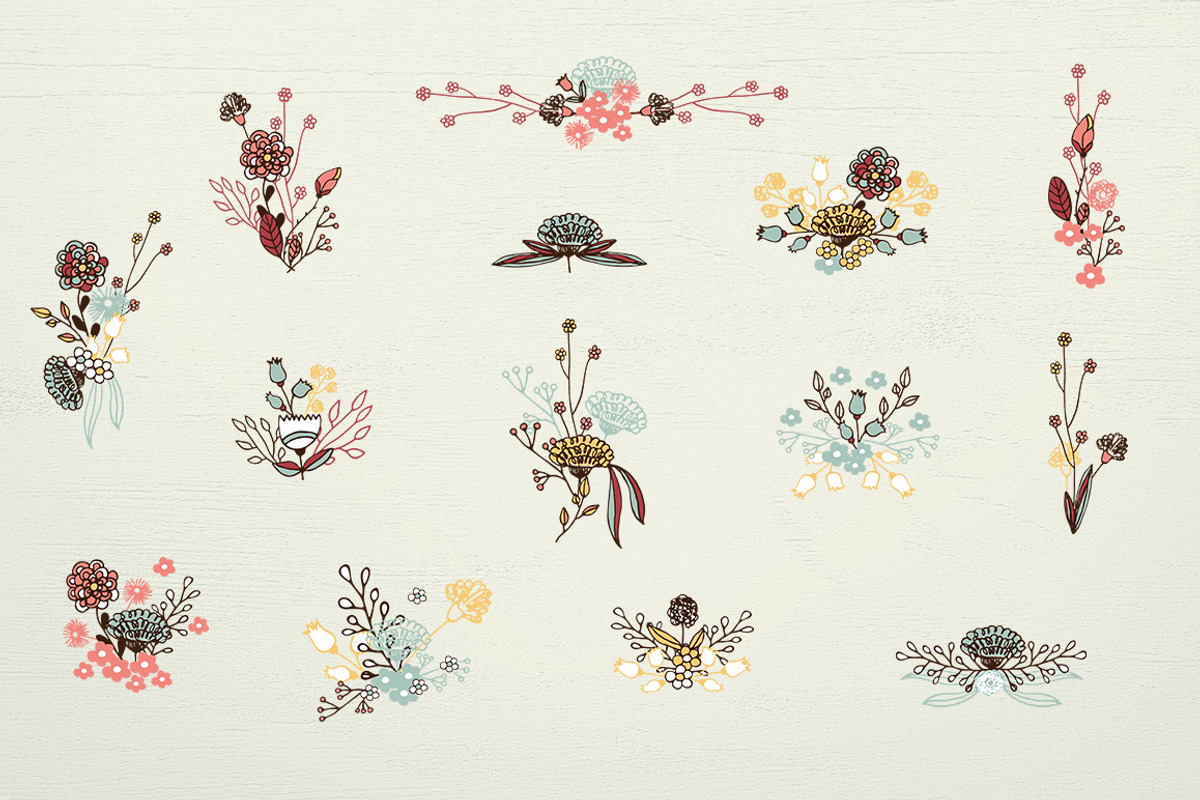 Washed Colors Flowers, a Decorative Illustration by Bloomart Studio (Photo 5 of 5)