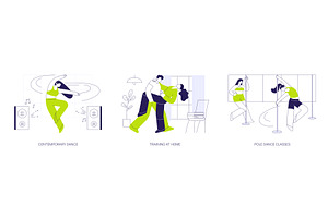 Dancing classes isolated cartoon, a Person Illustration by Visual Generation