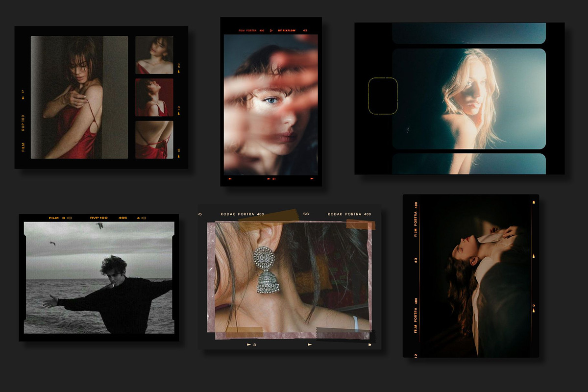 Kodak and Fuji Film Frames, a Social Media Template by Presets store (Photo 3 of 8)