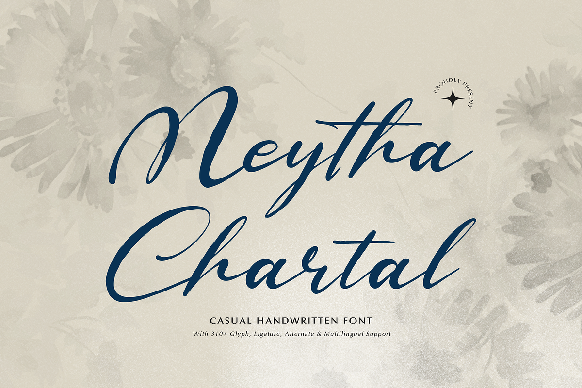 Meytha Chartal | Casual Handwritten, a Script Font by gracetype_studio (Photo 1 of 12)