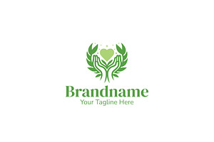 Healing Hands Logo Design Template, a Branding & Logo Template by Lucrative Studio