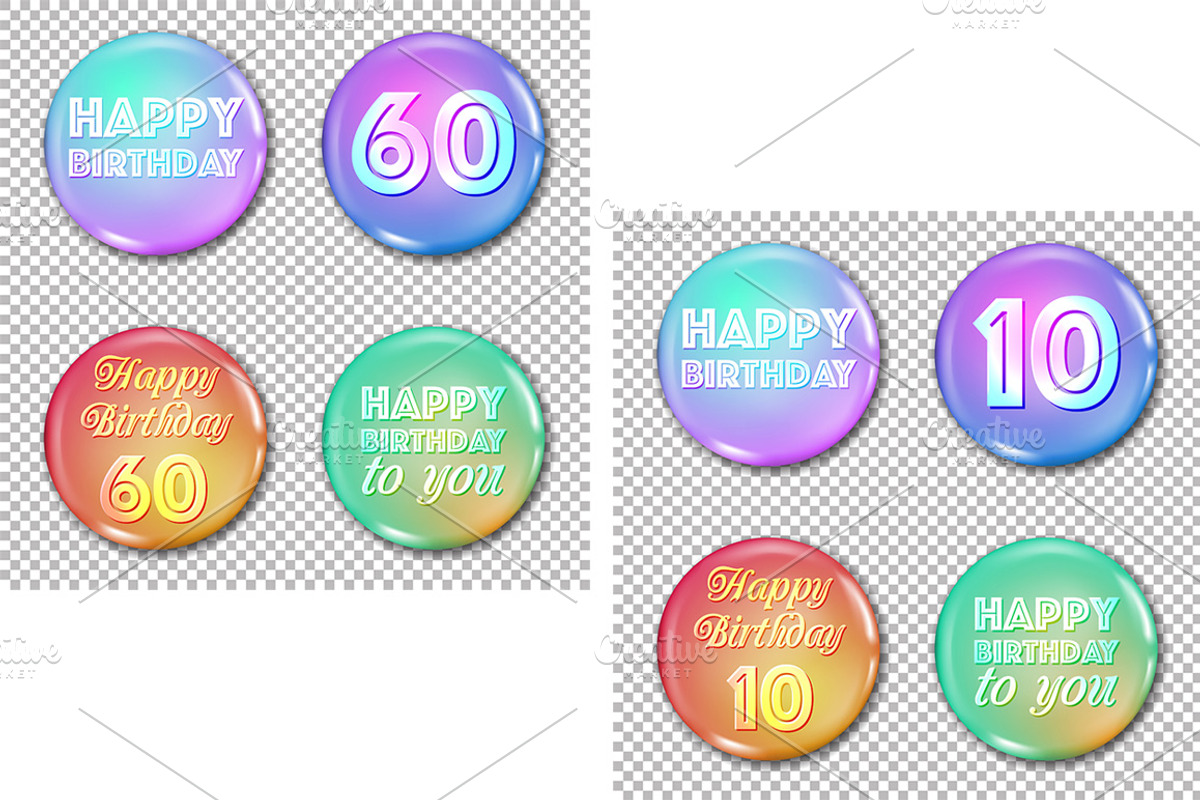 10 to 80 anniversary icons set, an Icon by OKart.studio (Photo 3 of 5)
