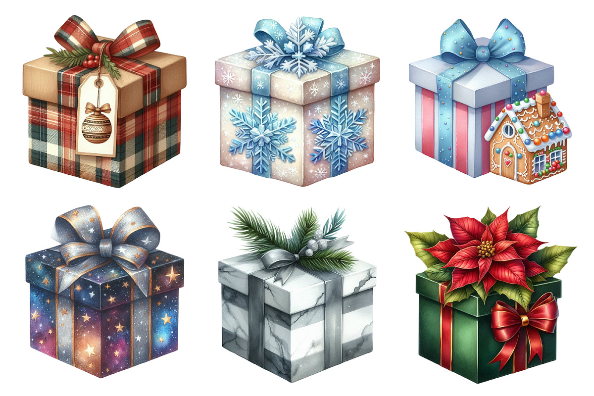 Christmas Gifts Clipart, an Illustration by Daily.Designs (Photo 4 of 5)