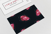 Ranunculus & Geometry Business Card, a Business Card Template by Glowing Pieces (Thumbnail 2 of 4)