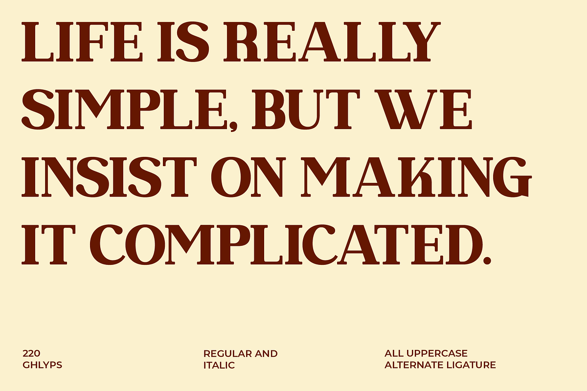 Dramish - Serif Retro Font, a Serif Font by Brainwaves.Studio (Photo 2 of 8)
