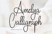 Amelya Calligraph | Script Font, a Handwritten Font by Scratchones (Thumbnail 1 of 8)