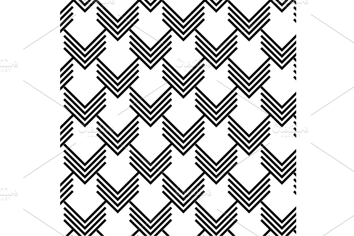 Geometric zig zag pattern, an Illustration by COLORFUL