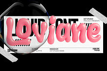 Loviane – Liquid Bubble Font