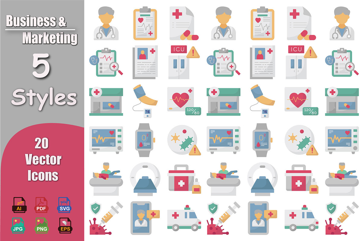 Healthcare and Medical Vector Icons, a Solid Icon by Vector Portal (Photo 1 of 5)