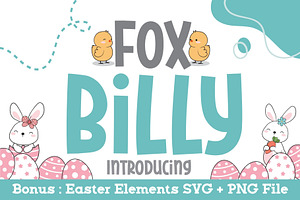 Fox Billy Font, a Handwritten Font by Fox7 By Rattana