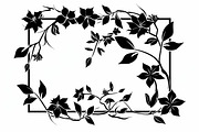 Floral Frame Silhouette Pack, an Illustration by BIPLOB EXPERT (Thumbnail 4 of 9)
