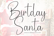 Birthday Santa | Script Font, a Handwritten Font by Scratchones (Thumbnail 1 of 8)