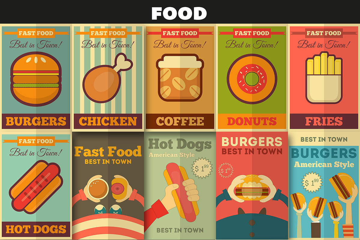 Big flyer poster bundle, a Food Illustration by ELFIVETROV DESIGN (Photo 2 of 16)