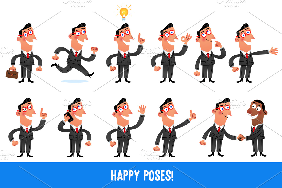 Sale: 40 Pack-Businessman, a Work Illustration by Haäfe & Haph (Photo 2 of 5)