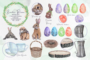 Easter & Spring watercolor clipart., an Illustration by BalanceUA (Thumbnail 7 of 10)