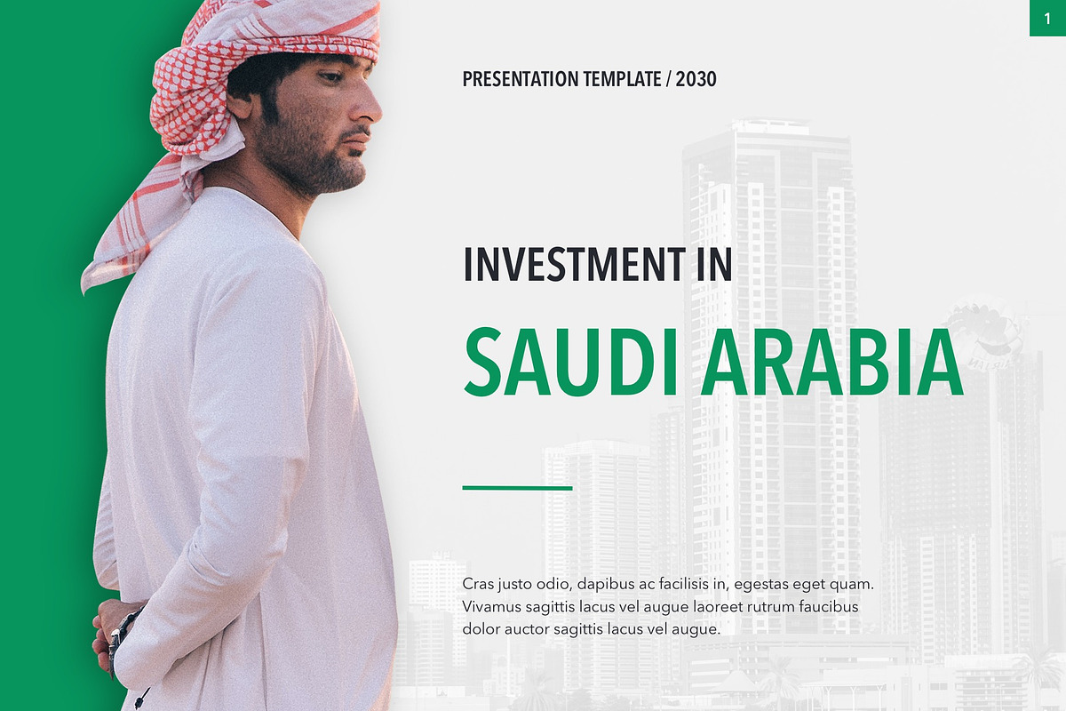 Country Saudi Arabia PowerPoint, a Presentation Template by Jumsoft (Photo 2 of 20)