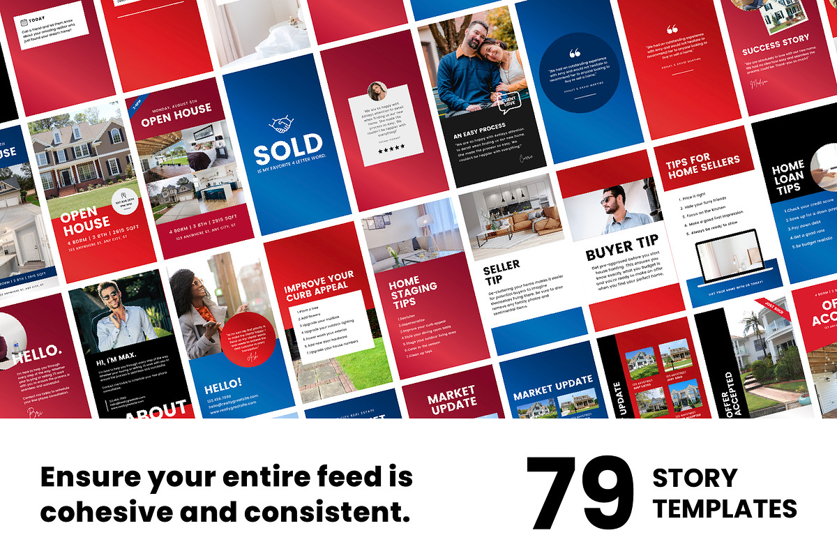Realtor Instagram Canva Templates, a Social Media Template by Galaxybomb (Photo 5 of 10)
