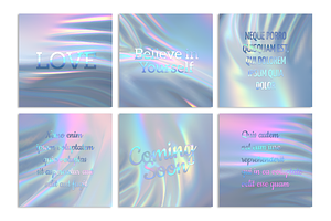 Iridescent Instagram Quote Templates