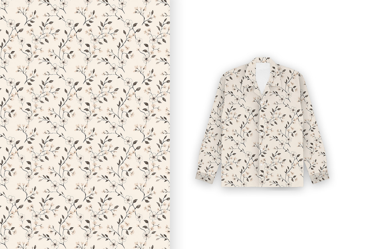 6 seamless pattern: Muted Floral, a Pattern Graphic by StudioCitra (Photo 4 of 10)