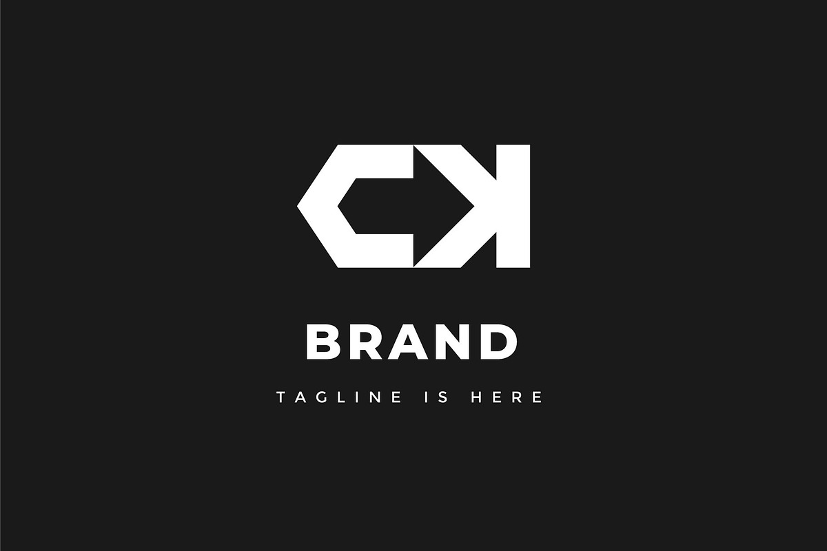 Logo Letter CK Arrow, a Branding & Logo Template by Izalsye