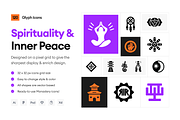 Spirituality and Inner Peace Icons, a Solid Icon by Prosymbols (Thumbnail 1 of 6)