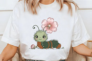 Flower Caterpillar Png Design, a Seasonal Illustration by designcity5 (Thumbnail 3 of 4)