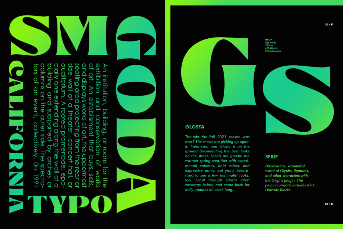 Glosta, a Serif Font by TRF Fonts (Photo 17 of 18)