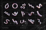 3D Y2k Iridescent Shapes, an Object Graphic by Design Studio (Thumbnail 4 of 5)