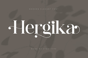 Hergika Modern Elegan Serif Font