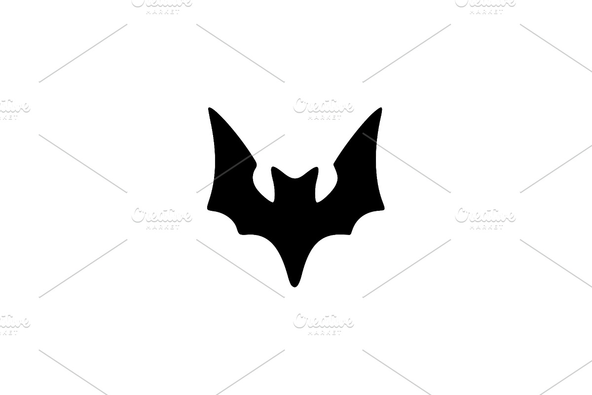 Gothic Bat Silhouette Vector, an Animal Illustration by Vectorium Studio (Photo 1 of 4)