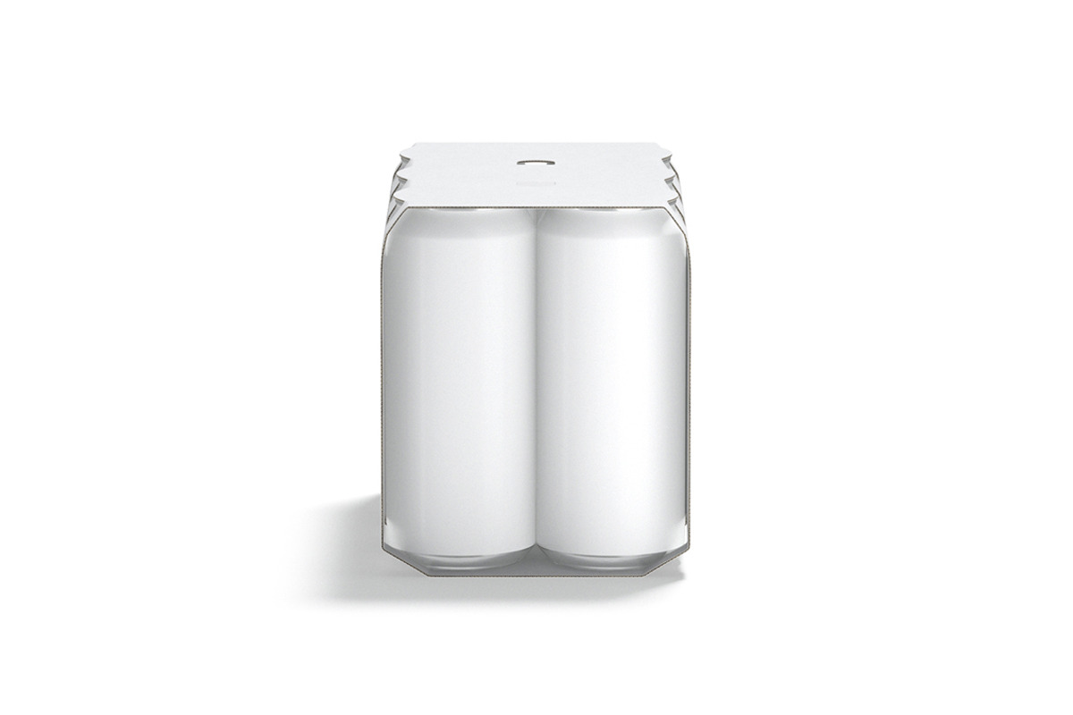 White Six 550ml Can Pack 3D Model, an Object 3D Model by rebrandy (Photo 5 of 9)