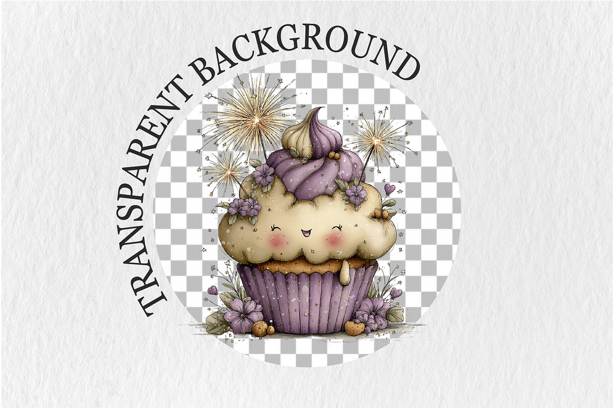 Whimsical4th of July Cupcake Clipart, a Seasonal Illustration by Rose Art (Photo 6 of 6)