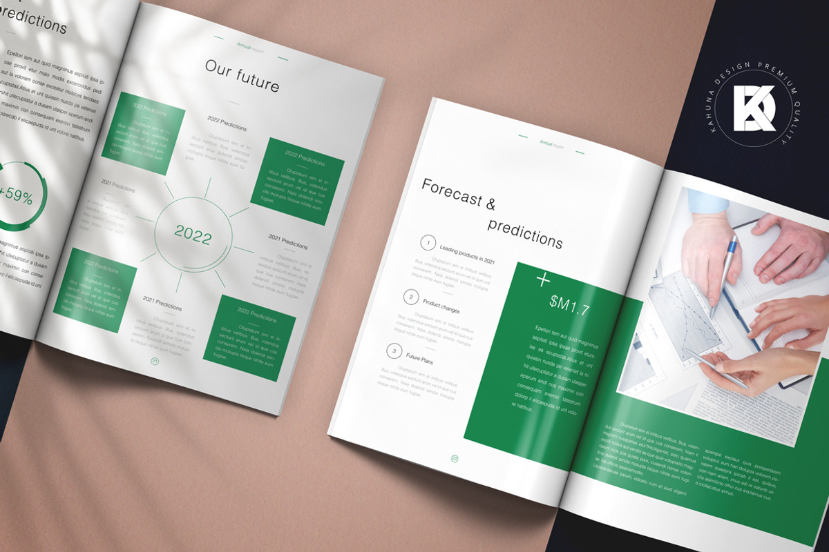 Annual Production Corporate Report, a Stationery Template by Kahuna Design (Photo 6 of 10)