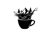 Mountain Coffee Cup Design Bundle, an Illustration by yasushie (Thumbnail 4 of 31)