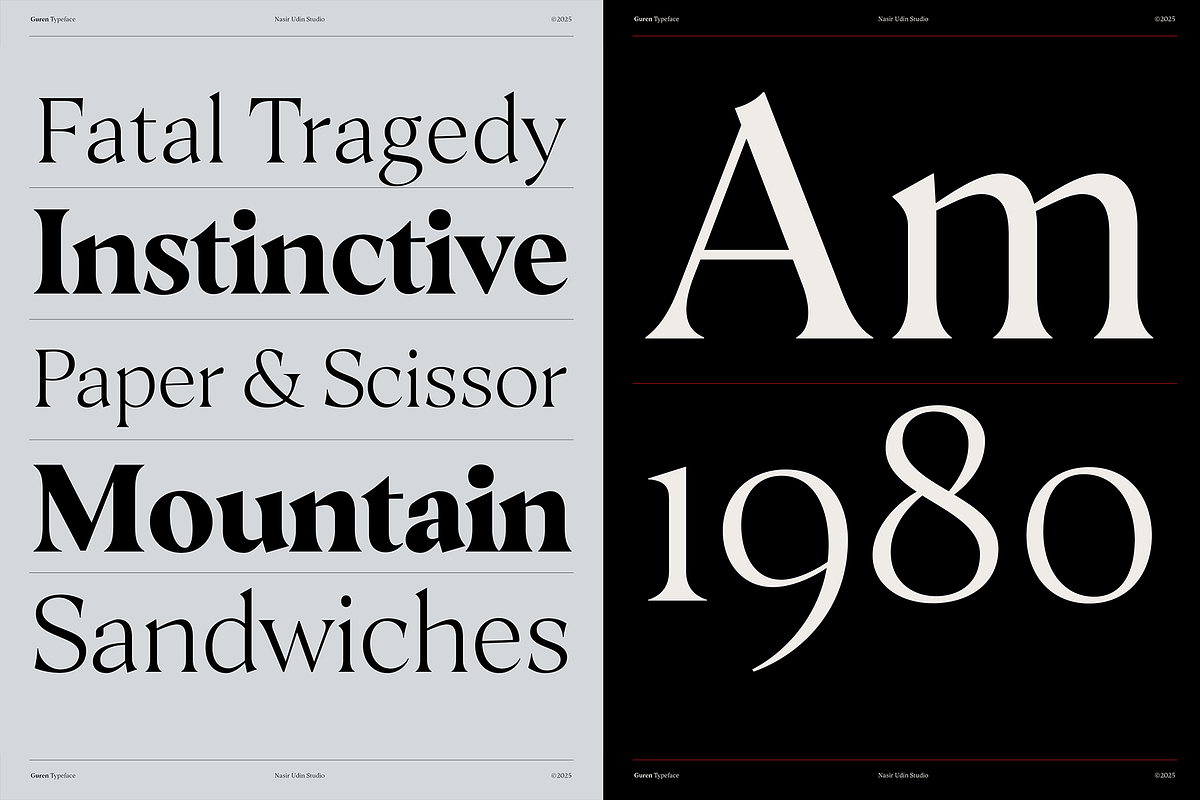 Guren - 16 Fonts, a Serif Font by Nasir Udin (Photo 15 of 21)