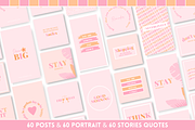 Peach Pink Instagram Templates, a Social Media Template by SunshineStudioBoutique (Thumbnail 6 of 12)