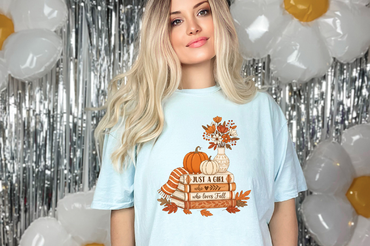 Just a Girl Who Loves Fall, Bookish, an Illustration by designcity5 (Photo 3 of 8)