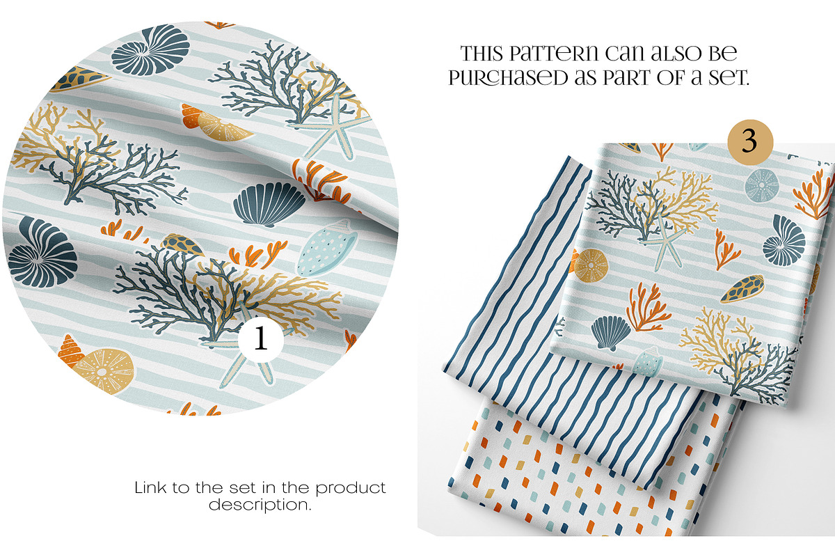 Kids Pattern Sea Adventure, a Pattern Graphic by PROTEA Watercolor Studio (Photo 4 of 6)