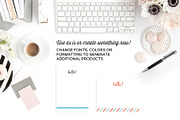 Note Card Templates for InDesign, a Stationery Template by Michelle Hickey Design (Thumbnail 4 of 6)