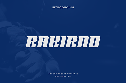 Rakirno - Modern Sport Typeface, a Sans Serif Font by Letterna