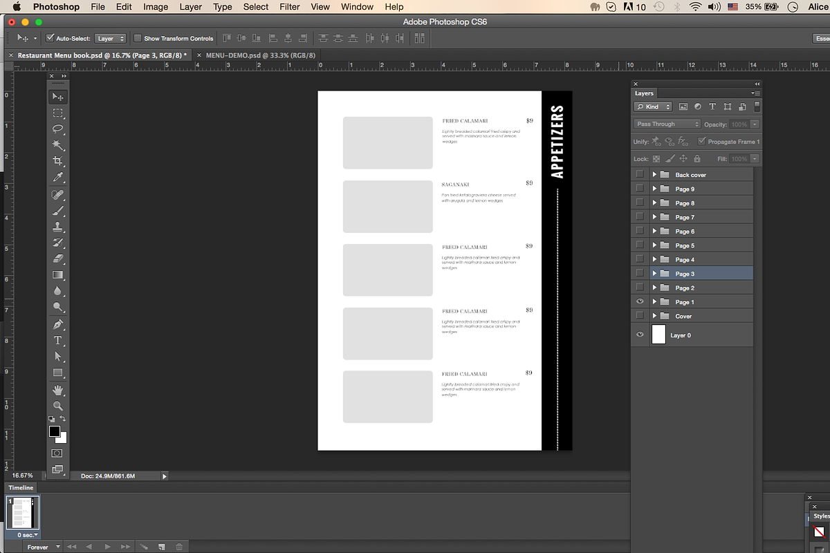 Restaurant Menu Template, a Brochure Template by AIW SOLUTIONS (Photo 4 of 6)