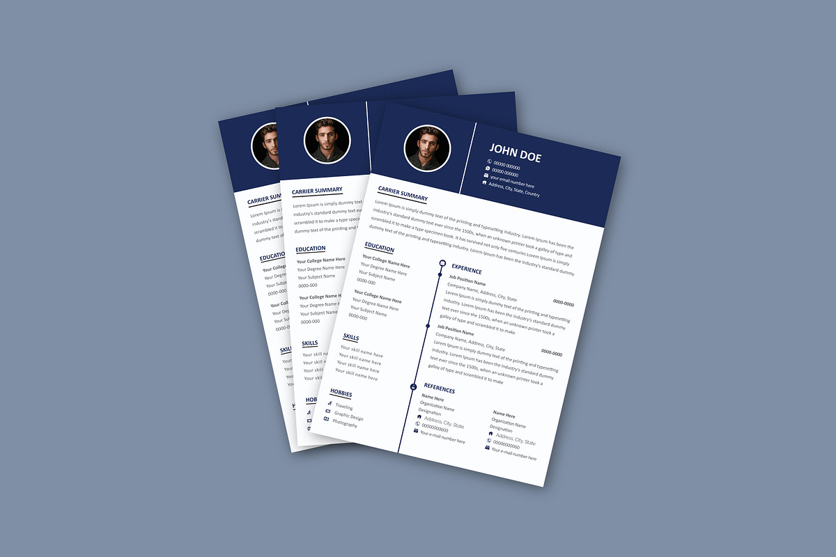 Modern Resume Template, a Resume Template by Annudesign (Photo 3 of 4)