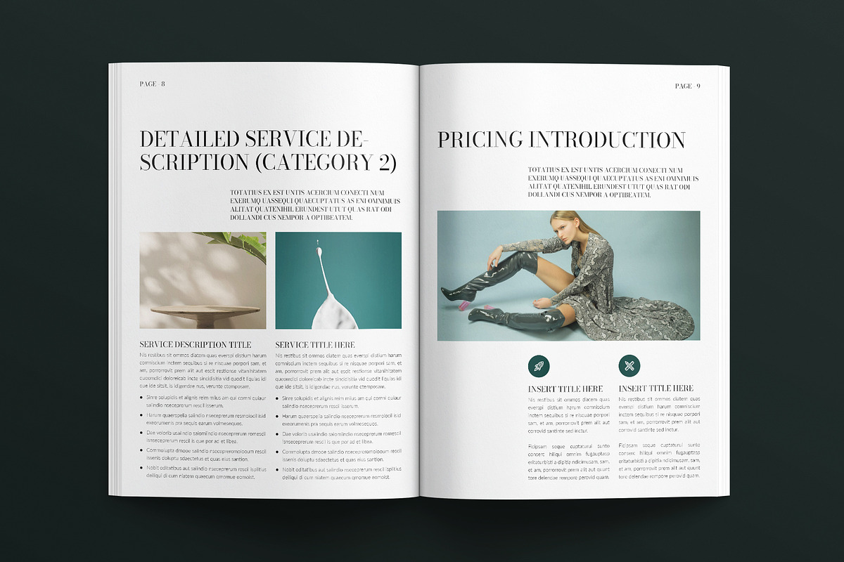 Services & Pricing Guide Magazine, a Magazine Template by E-Type (Photo 4 of 7)