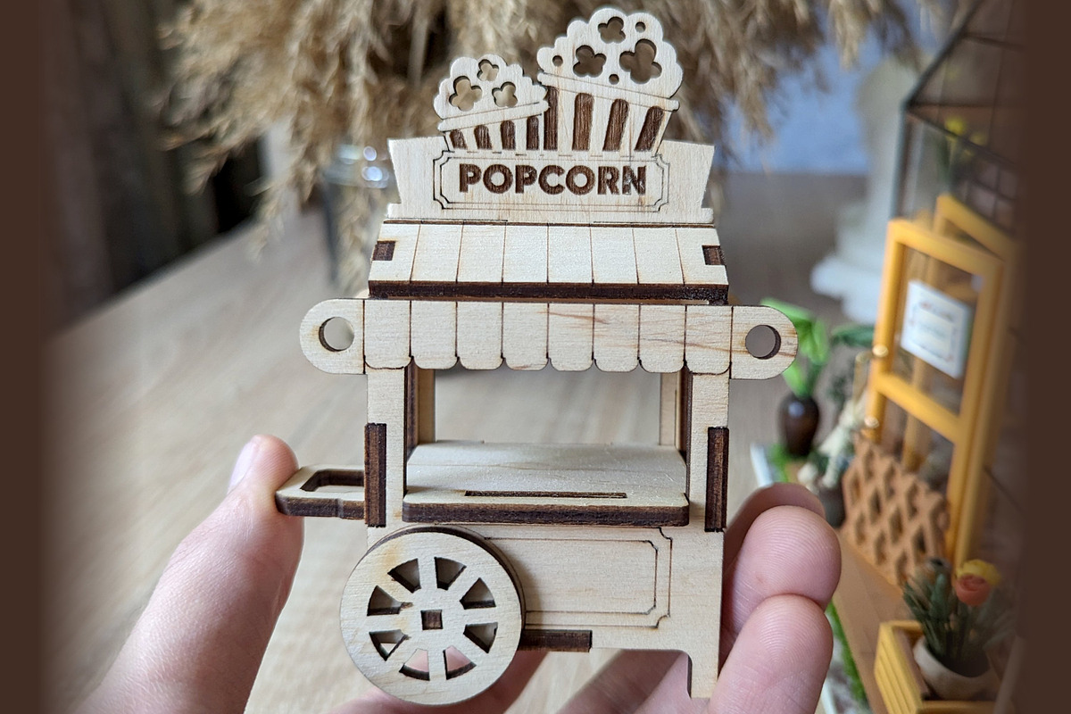 Popcorn Cart - Laser Cut File