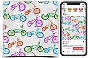 BMX Seamless Pattern Set, a Pattern Graphic by regalDRAW (Thumbnail 2 of 3)