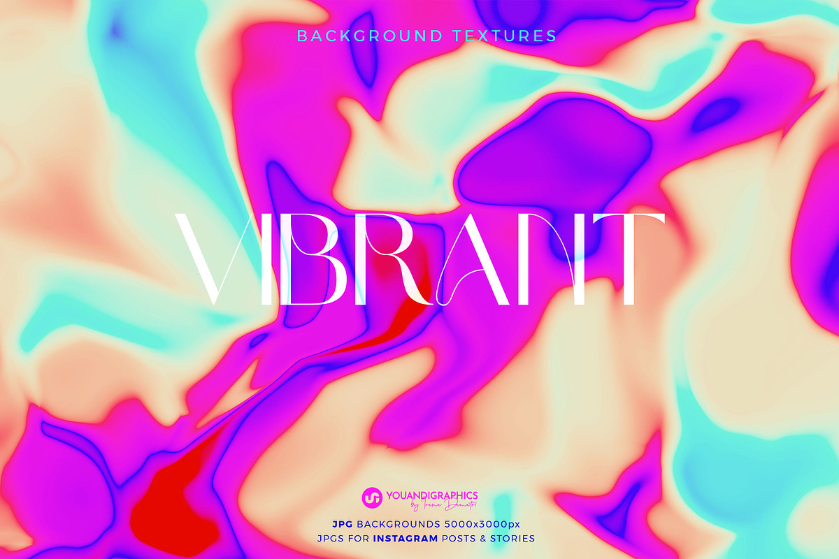 Vibrant Electric Colored Backgrounds, a Background Graphic by Youandigraphics (Photo 1 of 14)