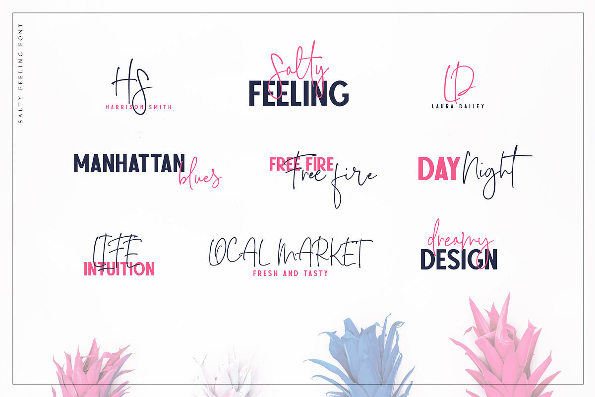 Salty Feeling font duo preview 7